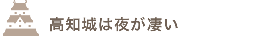 高知城は夜が凄い